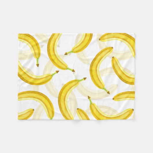 Bananen Fleecedecke (Vorderseite (Horizontal))