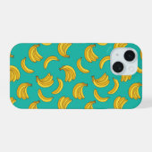 Bananen-Frucht-Spaß-Muster iPhone 15 Hülle (Rückseite (Horizontal))