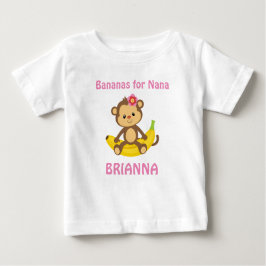 Bananen für Baby-Geldstrafe-Jersey-T - Shirt Nanas