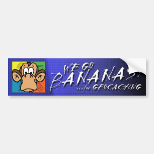 Bananen für Geocaching Autoaufkleber