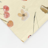 Bananen für Kirschen Fleecedecke (Ecke)