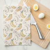 Bananen für Kirschen Geschirrtuch (Viertel Falte)