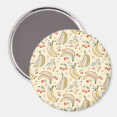 Bananen für Kirschen Magnet (Vorderseite/Rückseite)
