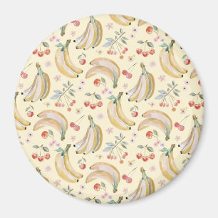 Bananen für Kirschen Magnet