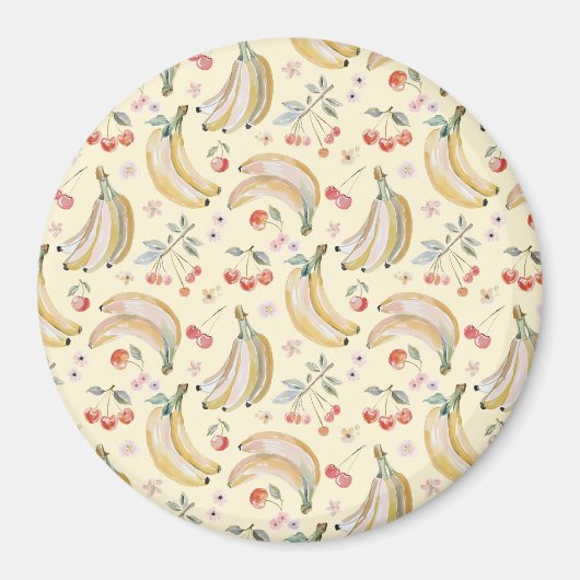 Bananen für Kirschen Magnet (Vorne)