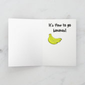 Bananen-Geburtstags-Karte Karte (Innenseite)