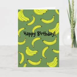 Bananen-Geburtstags-Karte Karte