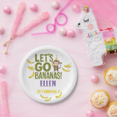 Bananen-Geburtstagsfeier EDITABLE Bananen Pappteller (Party)