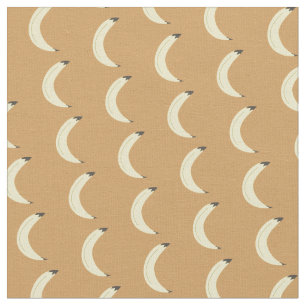 Bananen Gelb Handgezeichnetes Muster Stoff