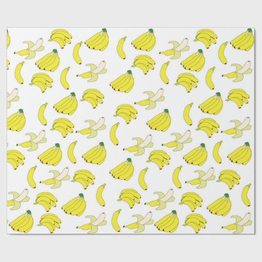 Bananen Geschenkpapier (Flach)