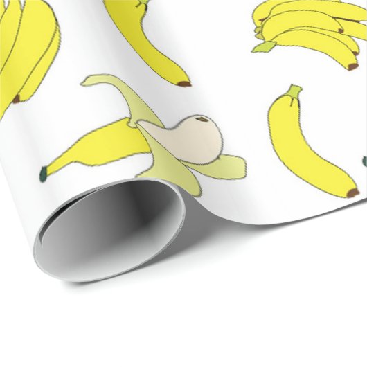 Bananen Geschenkpapier (Rolleneckpunkt)