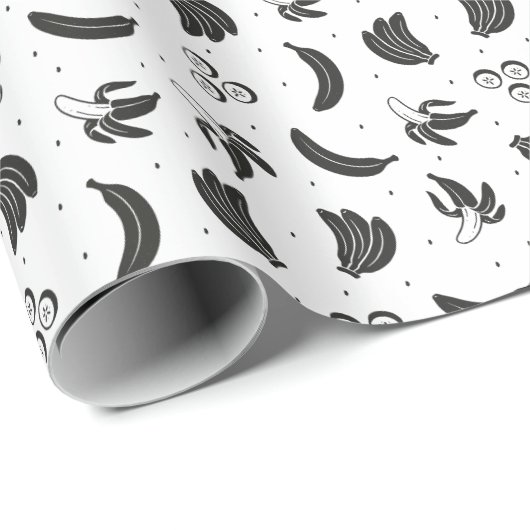Bananen Geschenkpapier (Rolleneckpunkt)