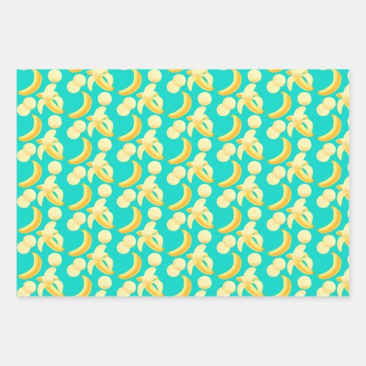 Bananen Geschenkpapier Set (Vorderseite)