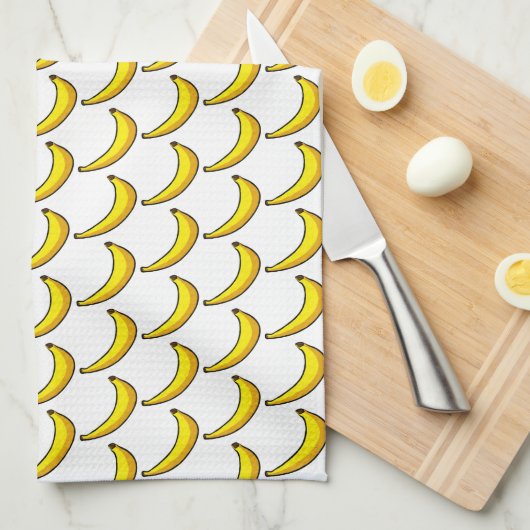 Bananen Geschirrtuch (Viertel Falte)