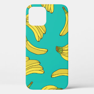 Bananen handgezeichnetes nahtloses Muster. Skizzen Case-Mate iPhone Hülle