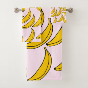 Bananen Handtuch-Set Badhandtuch Set
