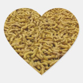 Bananen-Heftsticker Herz-Aufkleber (Vorderseite)