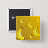 Bananen-Hintergrund Button (Vorne & Hinten)