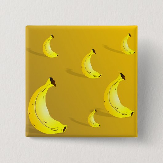 Bananen-Hintergrund Button (Vorderseite)