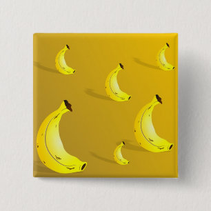 Bananen-Hintergrund Button