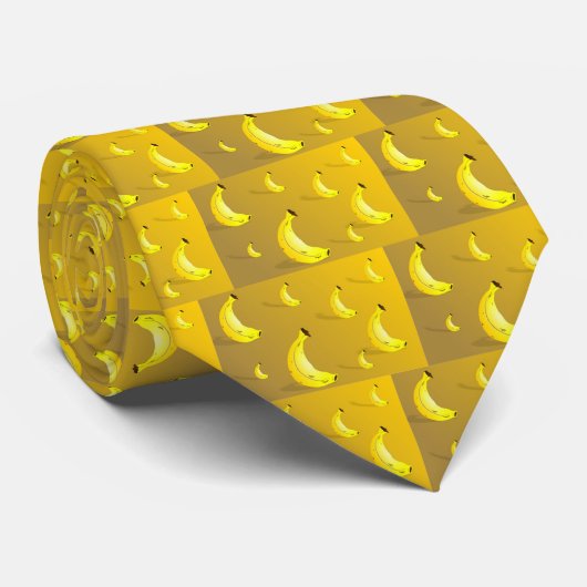 Bananen-Hintergrund Krawatte (Gerollt)