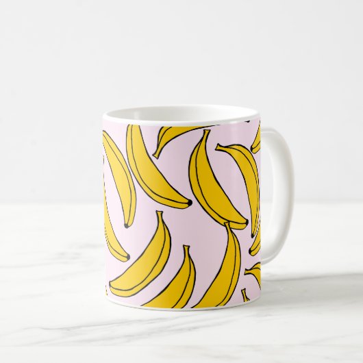 Bananen Kaffee Tasse (VorderseiteRechts)