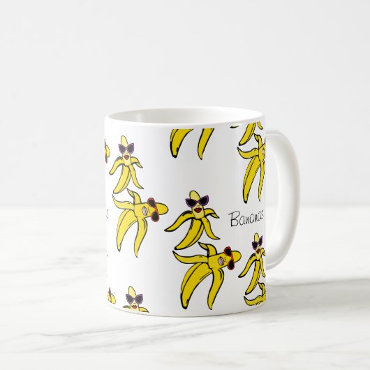 Bananen Kaffeetasse (VorderseiteRechts)