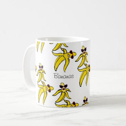 Bananen Kaffeetasse (Vorderseite Links)