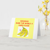 Bananen Karte (Gelbe Blume)