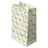 Bananen Kleine Geschenktasche Geschenktüte (Vorderseite Schrägansicht)