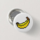 Bananen-Knopf Button (Vorne & Hinten)