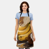 Bananen-Kokosnuss-Stillleben Schürze (Getragen)