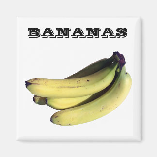 Bananen - (Kühlschrankmagnet Sqare) Magnet