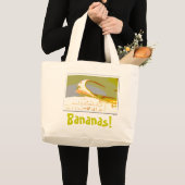 Bananen-Lebensmittelgeschäft Jumbo Stoffbeutel (Vorderseite (Produkt))