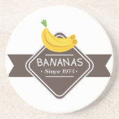 BANANEN Logo-Untersetzer Getränkeuntersetzer (Vorne)