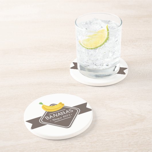 BANANEN Logo-Untersetzer Getränkeuntersetzer (Seite)