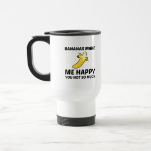 BANANEN MACHEN MICH GLÜCKLICH REISEBECHER
