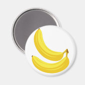 Bananen Magnet (Vorderseite/Rückseite)