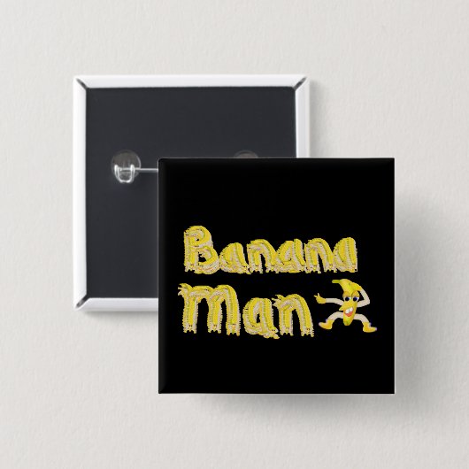 Bananen-Mannknopf Button (Vorne & Hinten)