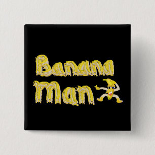 Bananen-Mannknopf Button