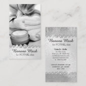 Bananen-Masken-Hautcreme-selbst gemachte Visitenkarte (Vorne/Hinten)