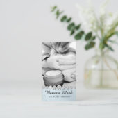 Bananen-Masken-Hautcreme selbst gemachtes Visitenkarte (Stehend Vorderseite)