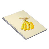 Bananen mit einer Schleife Notizblock (Rechte Seite)