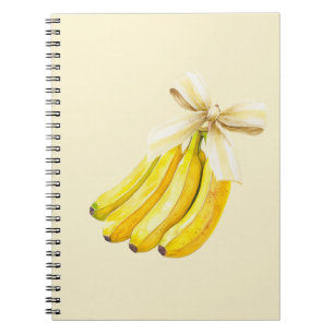 Bananen mit einer Schleife Notizblock