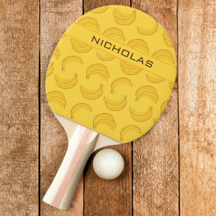 Bananen mit Name Tischtennis Schläger