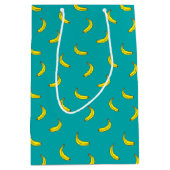 Bananen-Muster-Geschenk-Tasche Mittlere Geschenktüte (Vorderseite)