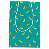 Bananen-Muster-Geschenk-Tasche Mittlere Geschenktüte (Rückseite)