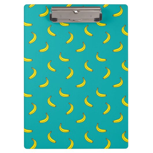 Bananen-Muster-Klemmbrett Klemmbrett (Vorderseite)
