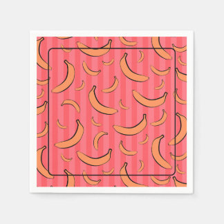 Bananen-Muster-Papier-Taschentuch Serviette