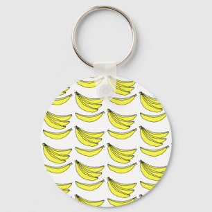 Bananen-Muster Schlüsselanhänger